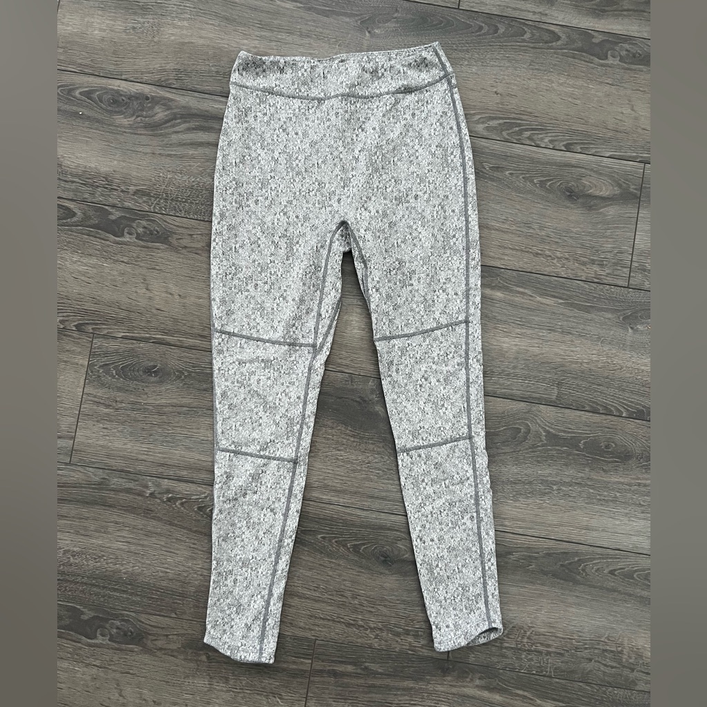 Gymshark Textured Gray Leggings Thick Womens Large High Rise